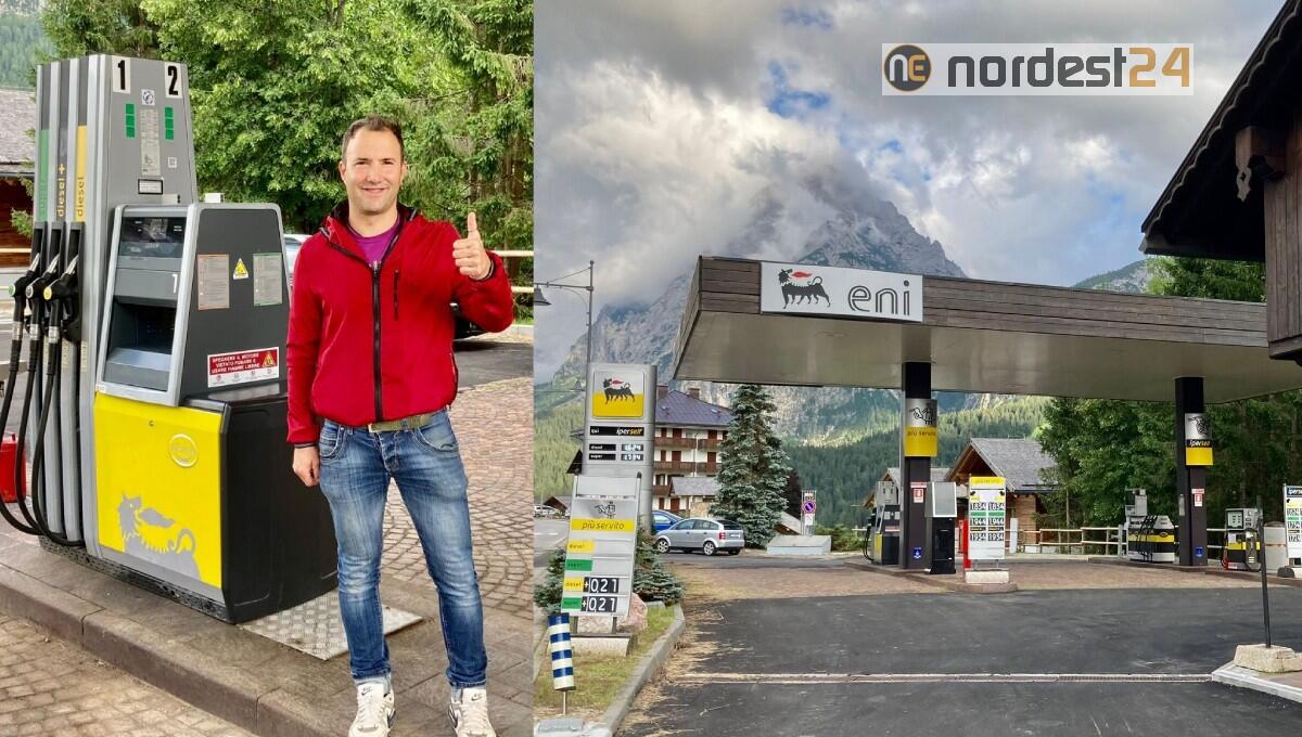 Ha riaperto oggi  a Sappada l’unico distributore di carburante della località - 