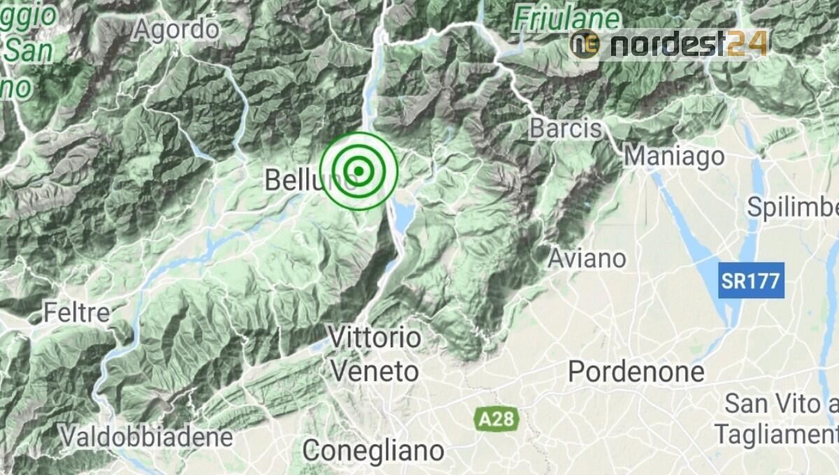 Lieve scossa di terremoto in provincia di Belluno: epicentro Ponte nelle Alpi - 