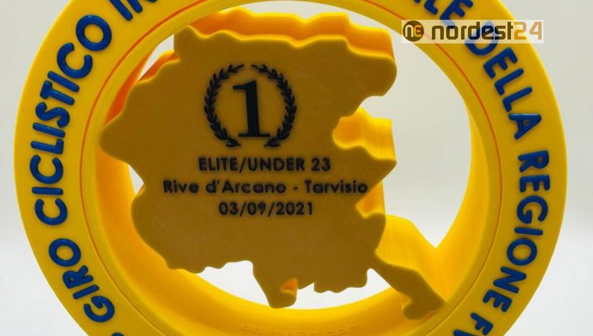 Giro della Regione FVG: un premio speciale per i vincitori, costruito con materiali biodegradabili - 