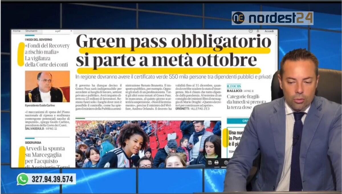 Lavoro, nuovo Decreto: le regole dal 15 ottobre. Rassegna Stampa 17 settembre - 