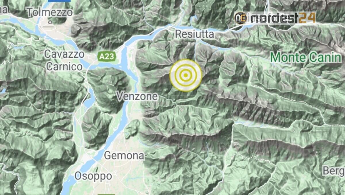 Scossa di terremoto in Fvg, epicentro a 5 chilometri da Resiutta - 