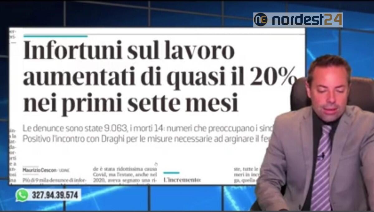 Aumentano gli infortuni sul lavoro. Rassegna stampa 29 settembre - 