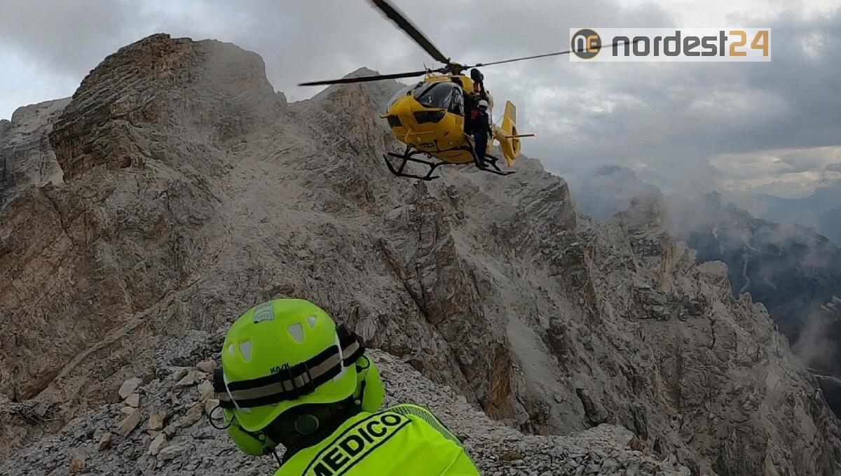 Infortunio sulla Ferrata Dibona - 