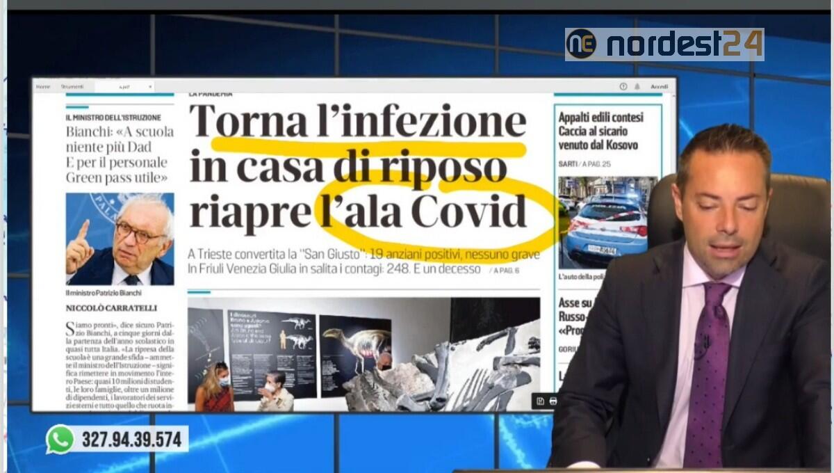 Trieste. 19 anziani vaccinati positivi, nessuno è grave. Rassegna stampa 9 settembre - 
