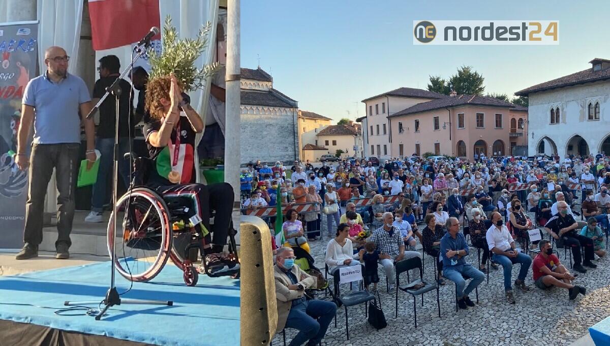 A Spilimbergo premiata Katia Aere, vincitrice del bronzo a Tokyo nell'handibike - 