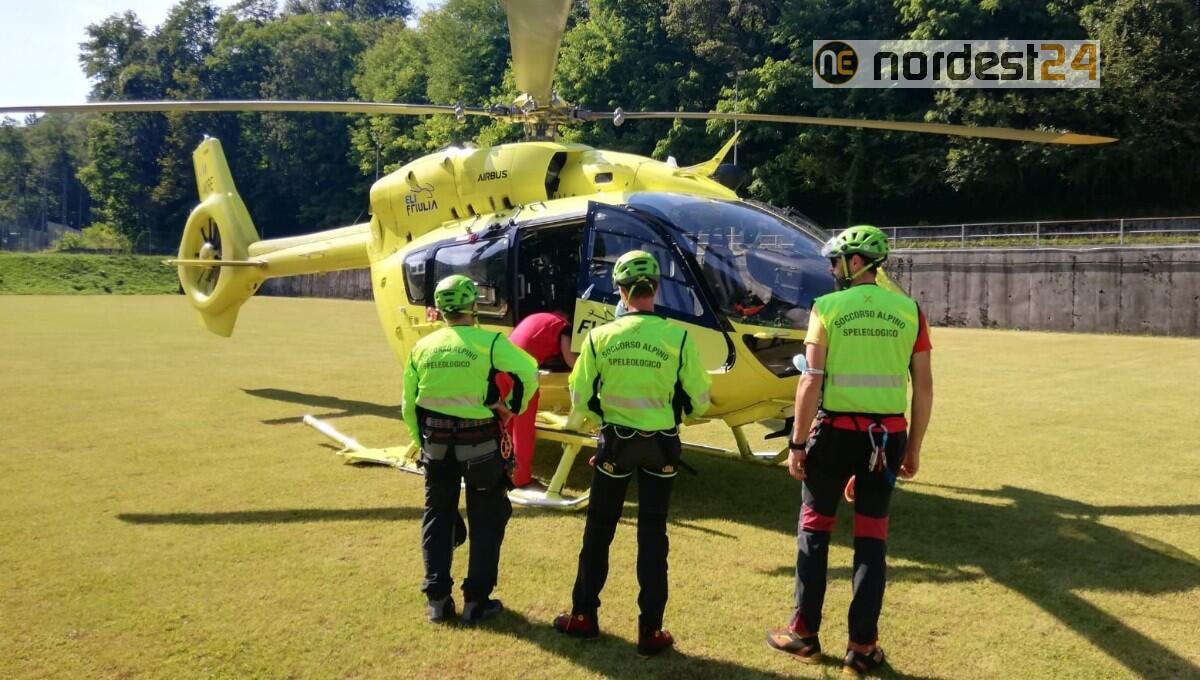 Deltaplanista politraumatizzato recuperato dall'elisoccorso - 