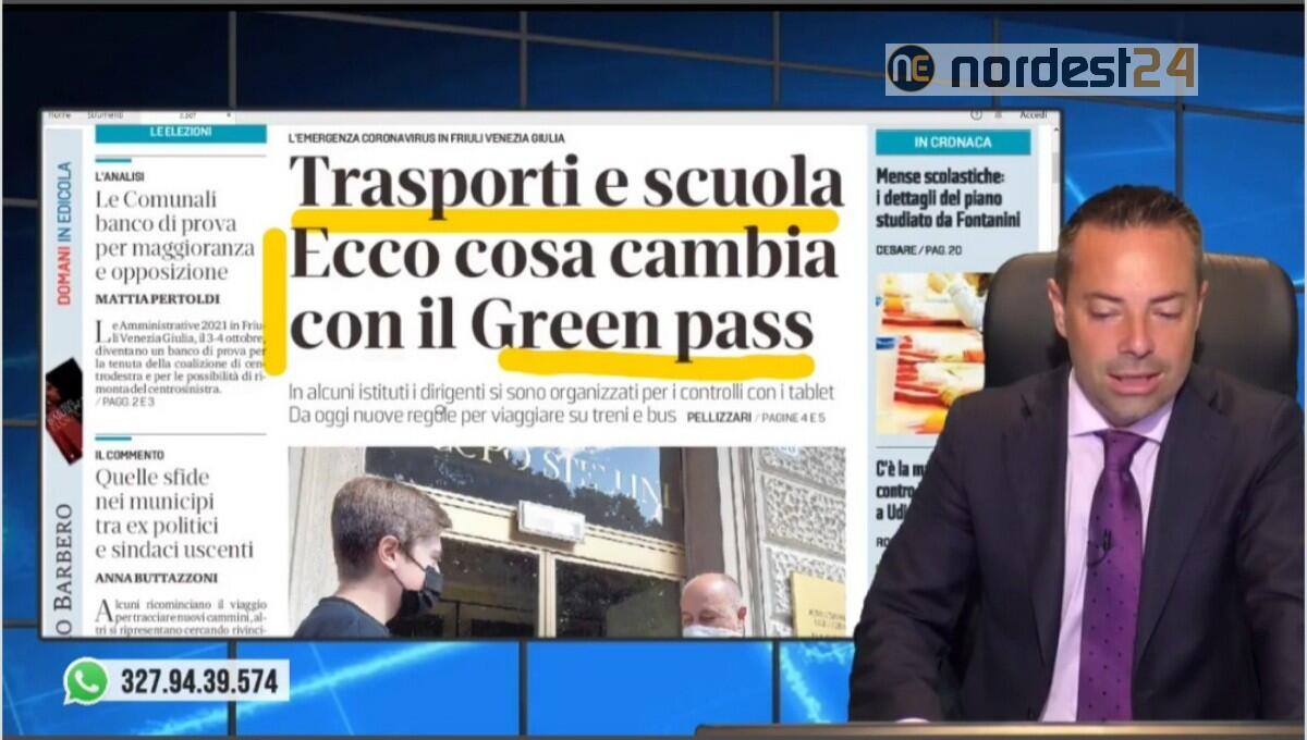 Da oggi Green pass obbligatorio per scuole e trasporti. Rassegna stampa 1 settembre - 