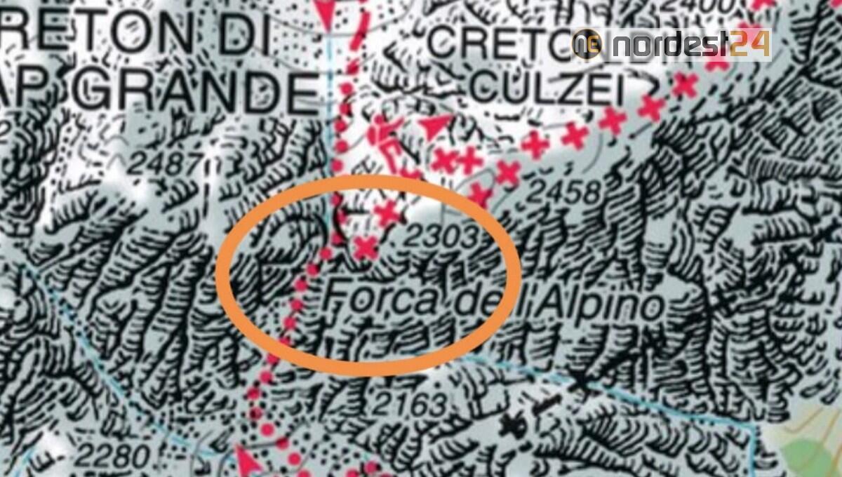 Escursionisti in difficoltà al rientro dalla ferrata dei Cinquanta - 