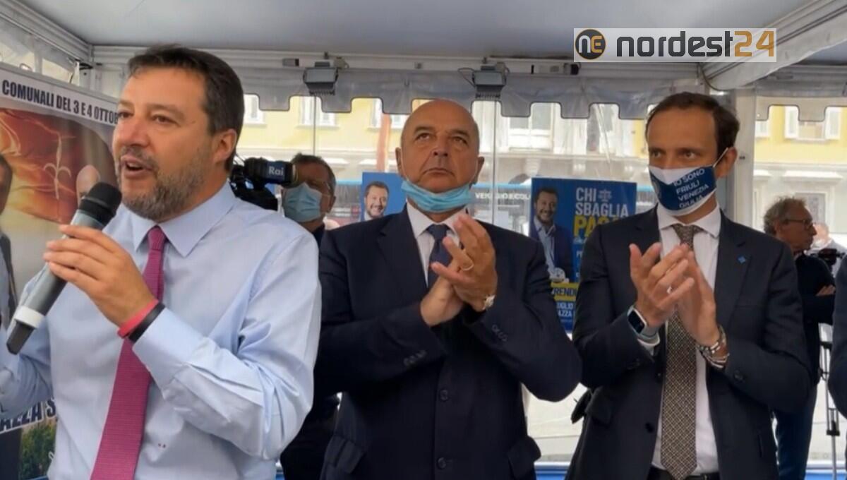 Salvini a Trieste: "io parlo di tasse e lavoro, Letta di legalizzare droga" - 