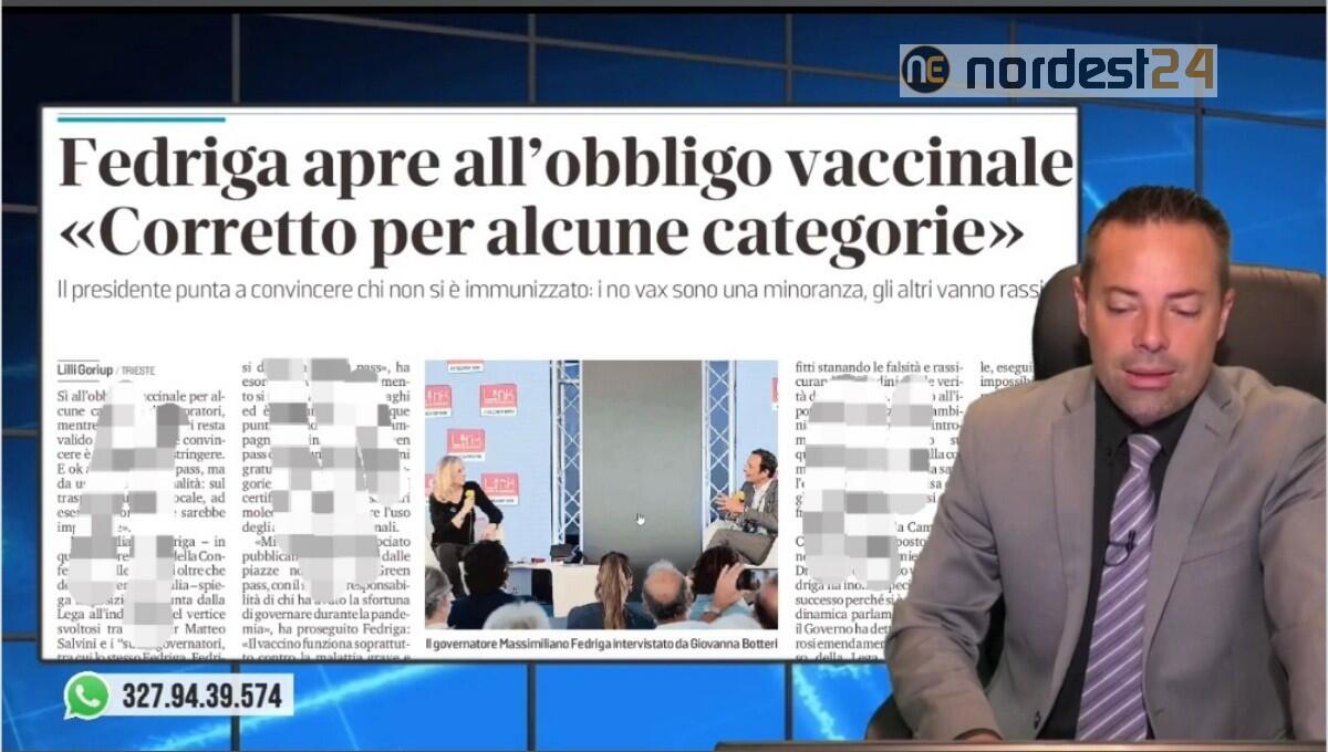 Fedriga: "obbligo vaccinale per alcune categorie". Rassegna stampa 6 settembre - 