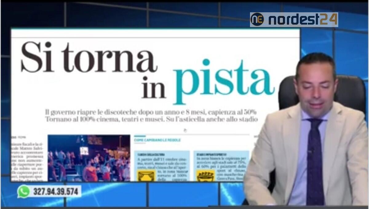 Riaprono le discoteche, Cinema e Teatri al 100% Rassegna stampa 8 ottobre - 