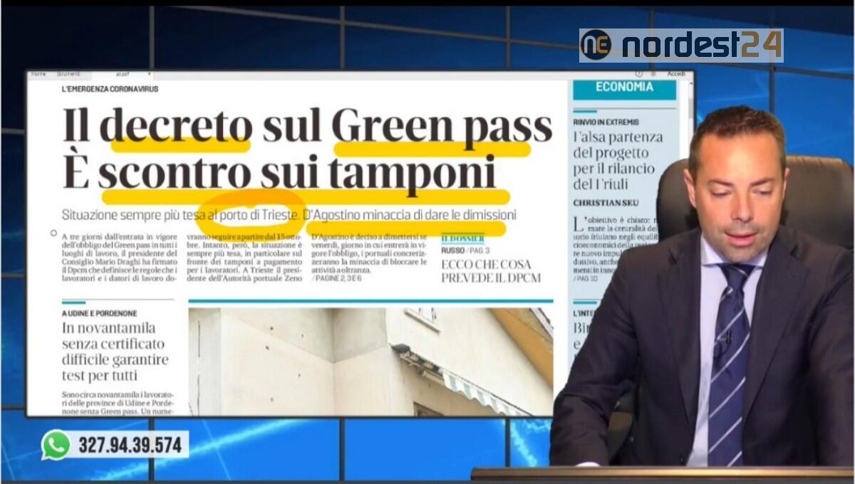 Decreto Green pass, scontro sui tamponi. Rassegna stampa 13 ottobre - 