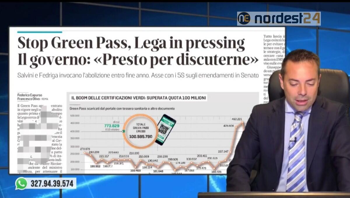 "Stop Green pass": Lega invoca l'abolizione entro fine anno. Rassegna stampa 18 ottobre - 