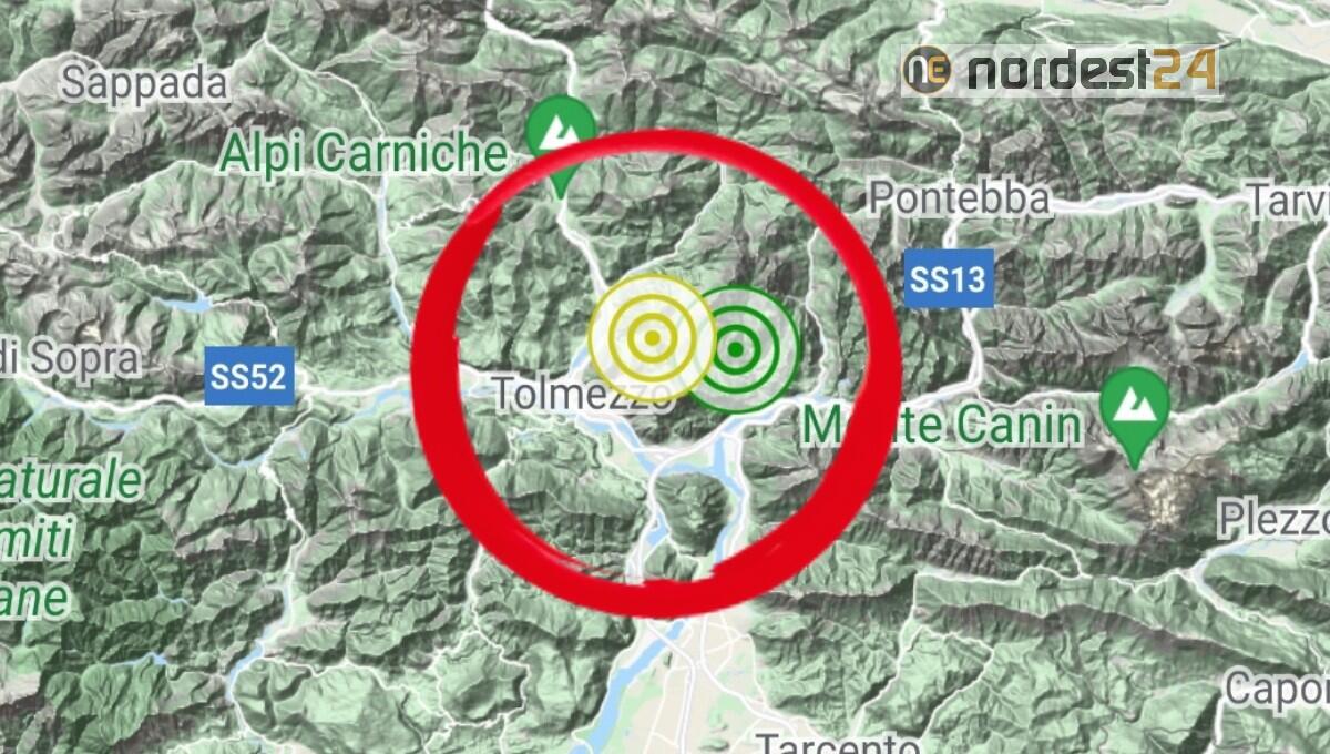 Forte scossa di terremoto in Fvg: epicentro a 5 km da Zuglio - 