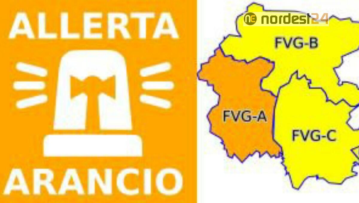 Allerta meteo arancio in Fvg: piogge abbondanti e mareggiate - 