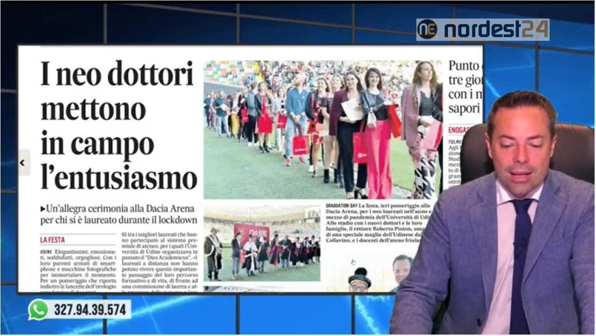 Laureati allo stadio per una grande festa. Rassegna stampa 1 ottobre 2021 - 