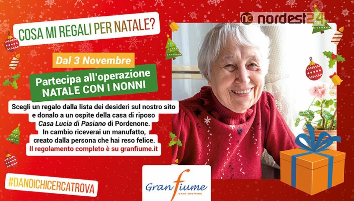 Natale con i nonni: al Granfiume si potrà scegliere un dono per gli anziani della casa di riposo - 