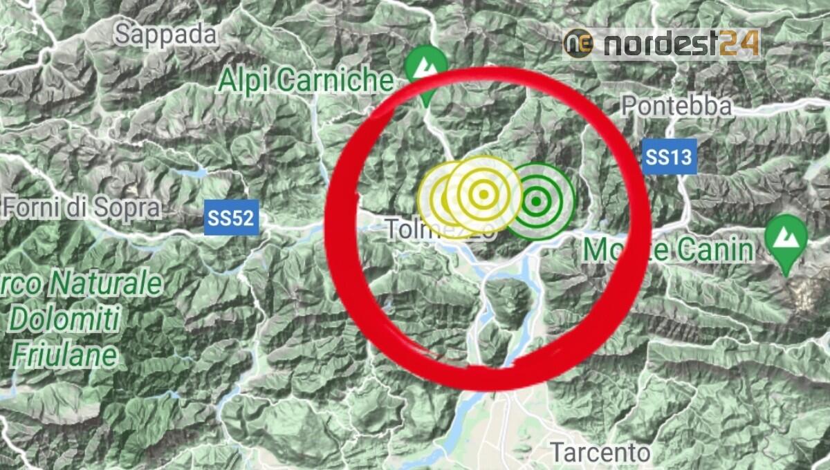 Nuova scossa di terremoto in Friuli Venezia Giulia: epicentro a 3 km da Tolmezzo - 