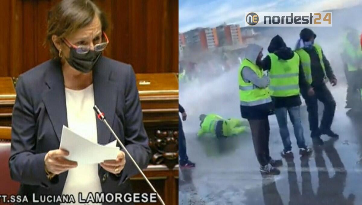 Lamorgese alla Camera: "a Trieste sit-in era degenerato, lacrimogeni ed idranti necessari" - 