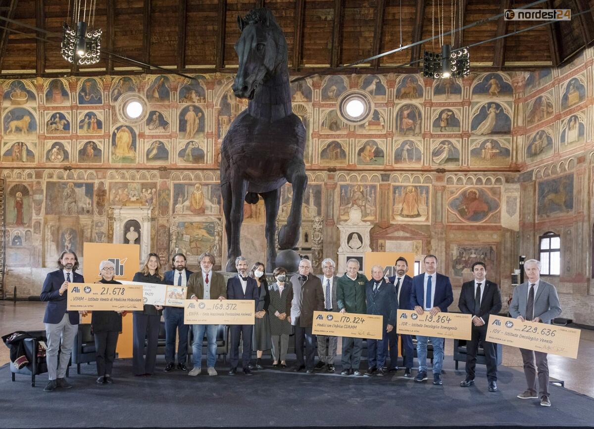 Da Alì oltre 750mila euro a CUAMM, IOV, IOR, VIMM, ENPA e BANCO ALIMENTARE DEL VENETO - 