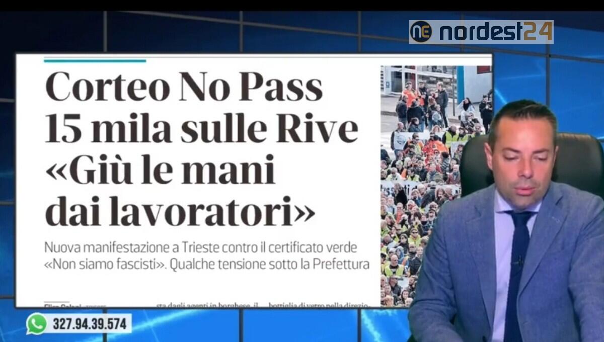 "No Green pass", in 15mila a Trieste. Rassegna stampa 12 ottobre - 