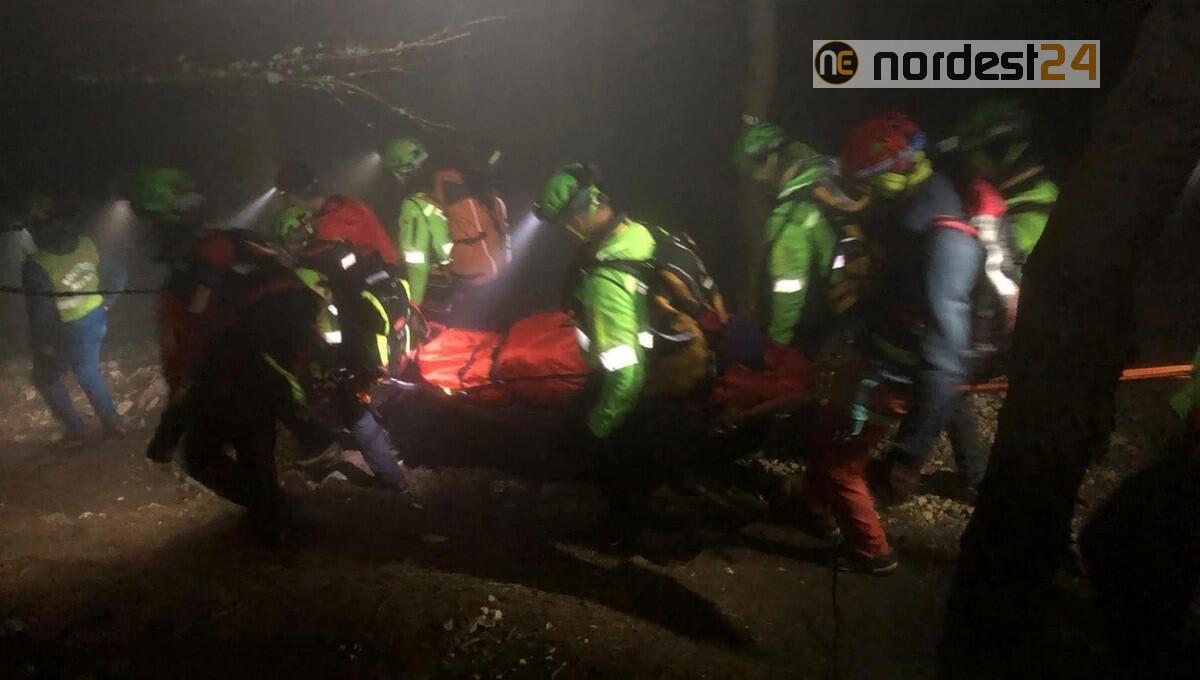 Complesso intervento notturno sul gruppo della Vigolana - 