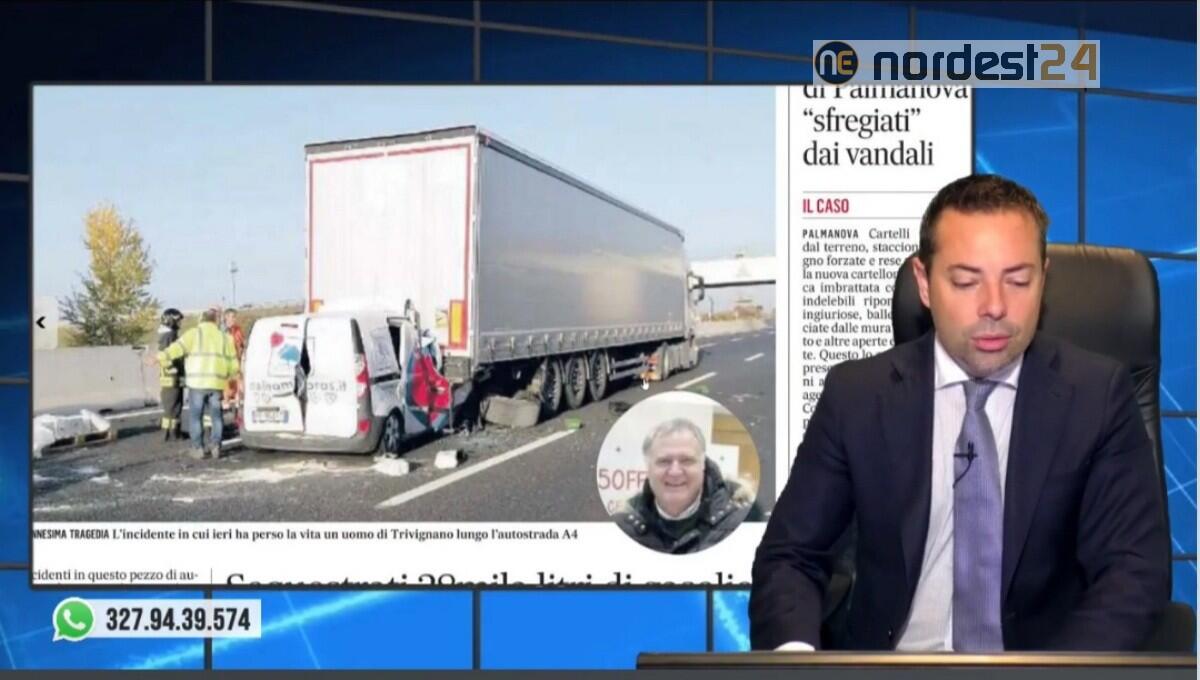 Nuovo schianto mortale in A4. Rassegna stampa 12 novembre - 