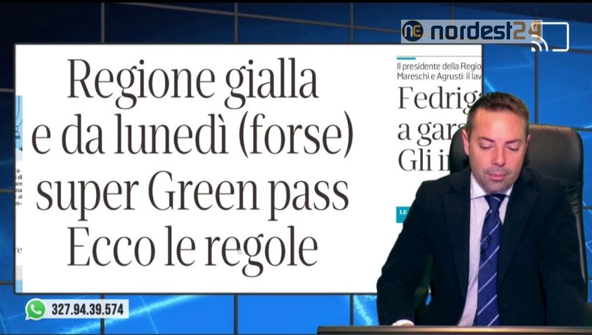Fvg in zona gialla da lunedì. Rassegna stampa 26 novembre - 