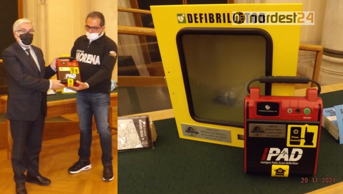 Il Motoclub Morena dona un defibrillatore alla comunità di Udine - 