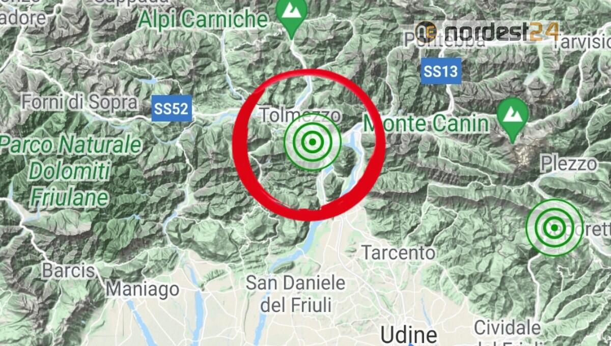 Lieve scossa di terremoto in Fvg: epicentro a Cavazzo Carnico - 