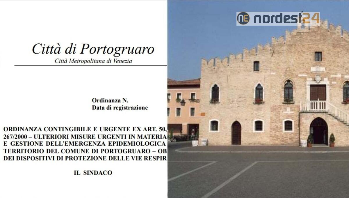 Ordinanza a Portogruaro: obbligo mascherine anche all'aperto - 