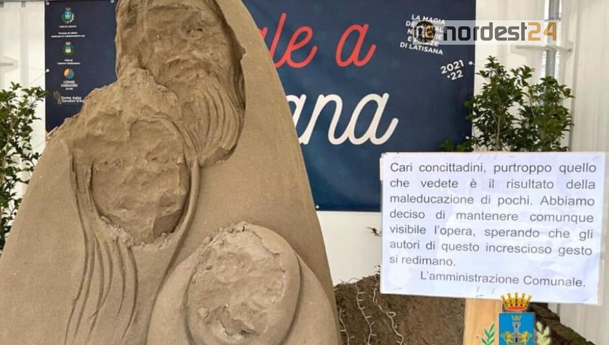 Latisana. Vandalismi contro il presepe: sfregiati i volti - 