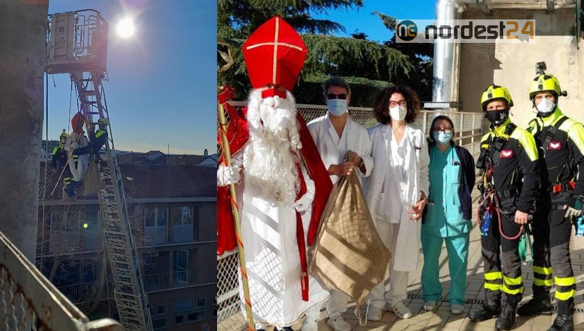 I pompieri “San Nicolò” scaldano i cuori ai bimbi del Burlo di Trieste - 