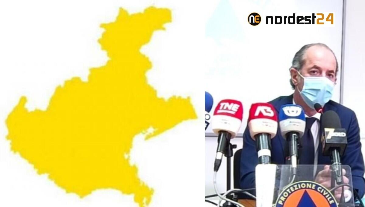 Il Veneto passa in zona gialla da lunedì 20 dicembre 2021 - 