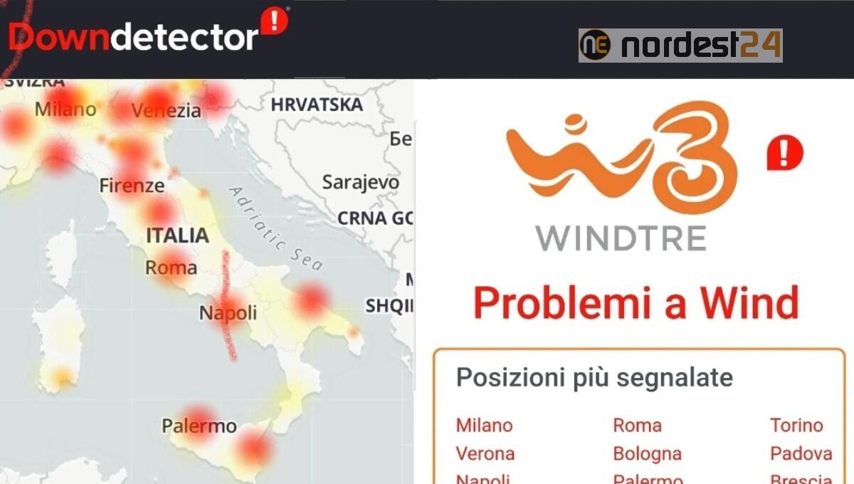 Rete WindTre down, la linea non funziona - 