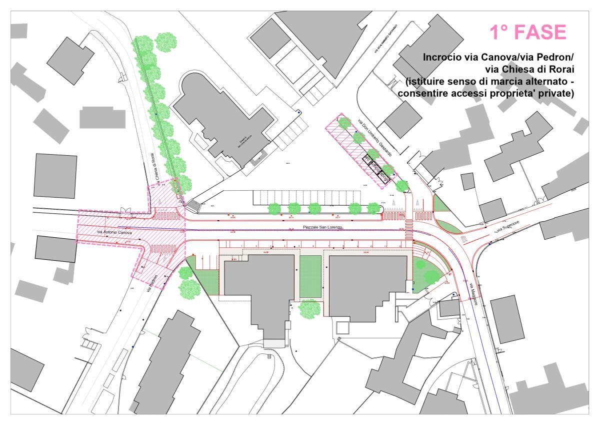 Progetto per il primo lotto della riqualificazione del centro storico di Roraigrande - 