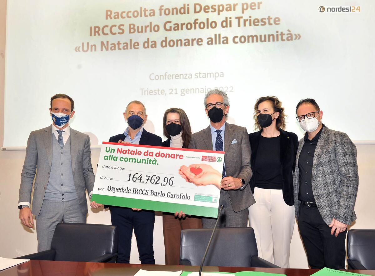 Raccolta fondi Despar per il Burlo: assegno da oltre 164.700 euro - 