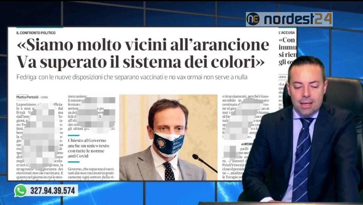 Stop al sistema dei colori, la richiesta della Regione al Governo. Rassegna stampa 12 gennaio 2022 - 