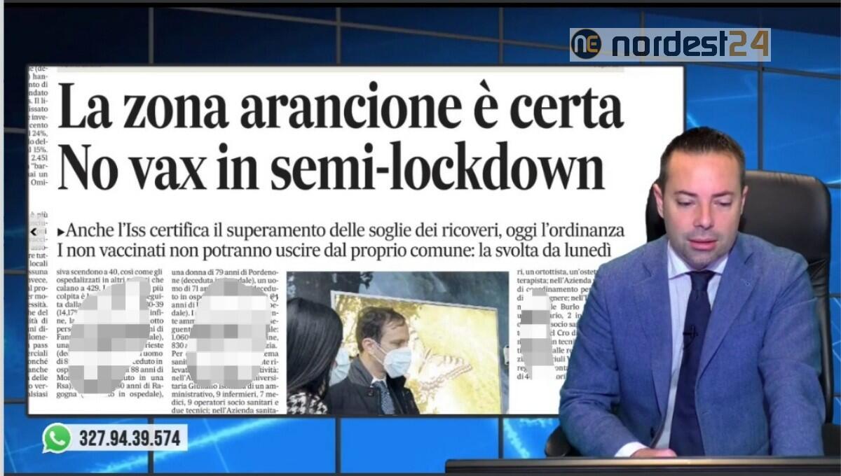 Fvg in zona arancione: nuove regole per non vaccinati. Rassegna stampa 21 gennaio 2022 - 