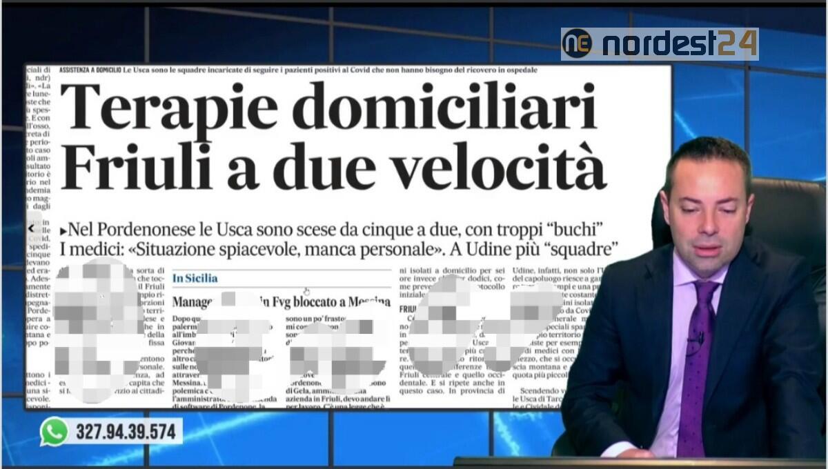 Terapie domiciliari, a Pordenone Usca scese da 5 a 2. Rassegna stampa 17 gennaio 2022 - 