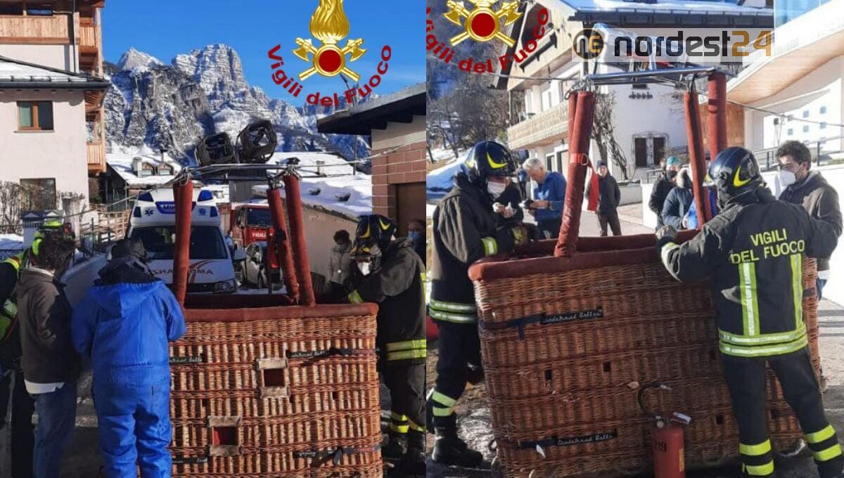 Mongolfiera urta i cavi elettrici e precipita in strada: un ferito e 3 illesi - 