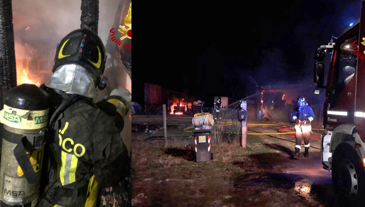 Vasto incendio devasta un'abitazione nella notte, nessun ferito - 