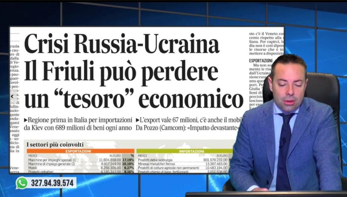 Ucraina, venti di guerra: quanto il rischia il Nordest. Rassegna stampa 15 febbraio 2022 - 