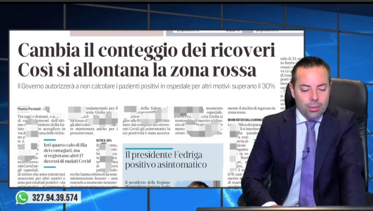 Cambia il conteggio dei ricoveri, si allontana la zona rossa. Rassegna stampa 2 febbraio 2022 - 