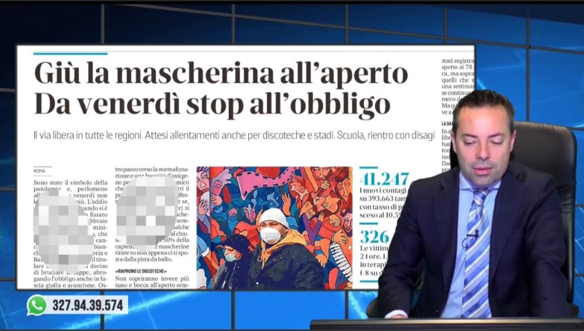 Stop all'obbligo di mascherine all'aperto da venerdì. Rassegna stampa 8 febbraio 2022 - 