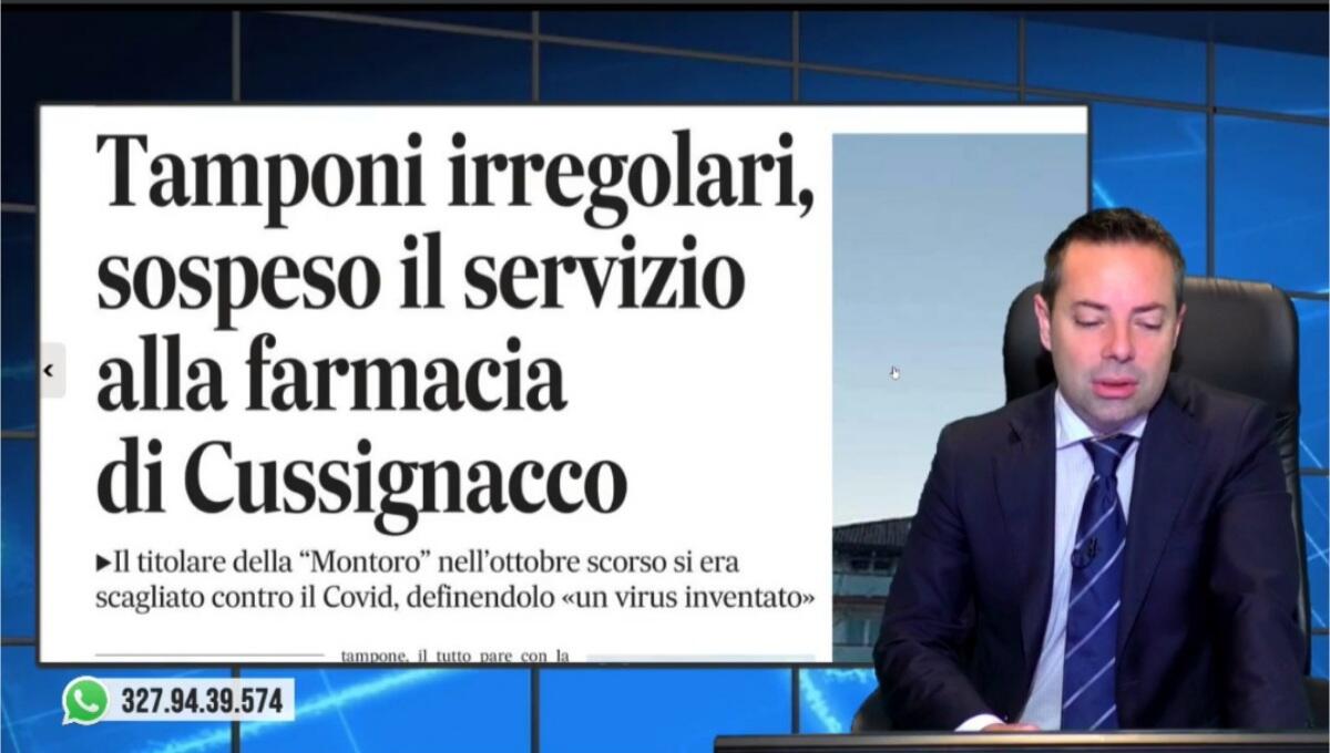 Tamponi, ipotesi di falso: sospeso il servizio in un'altra farmacia. Rassegna stampa 10 febbraio 2022 - 