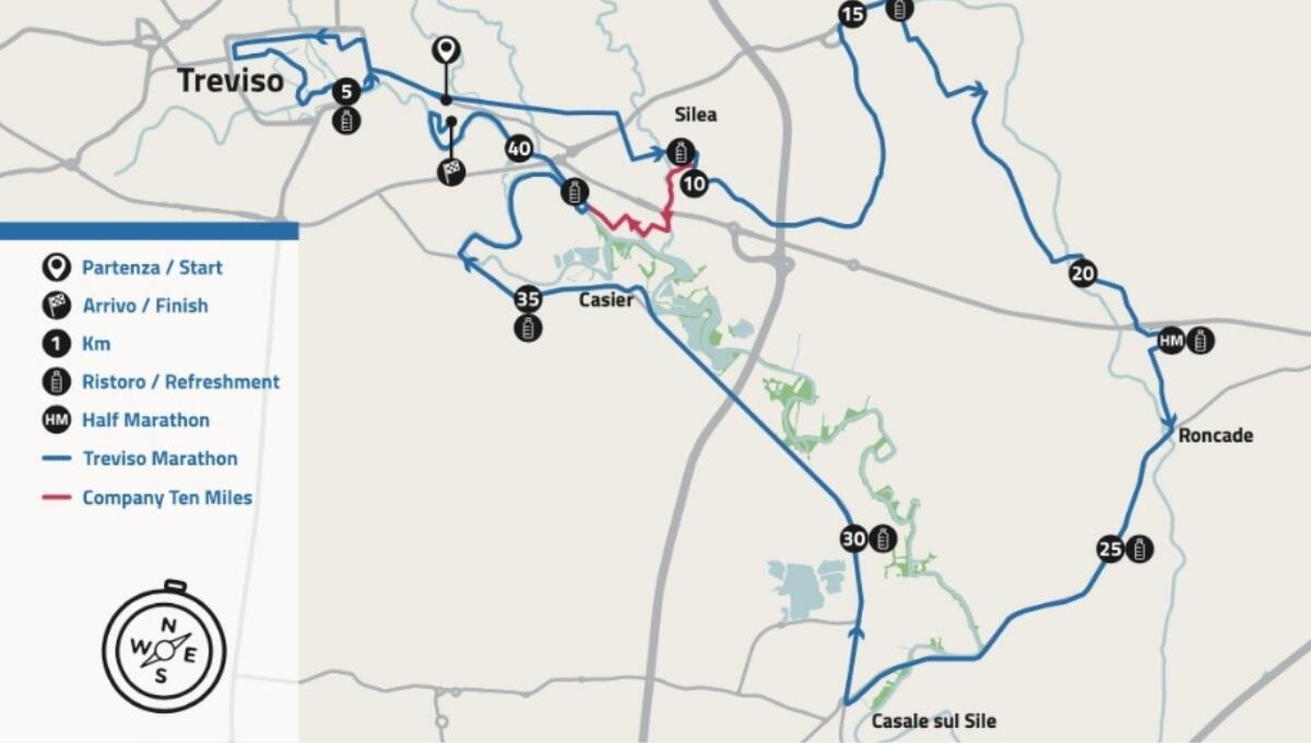 Treviso Marathon 2022: ecco deviazioni, chiusure al traffico e passaggi gara - 