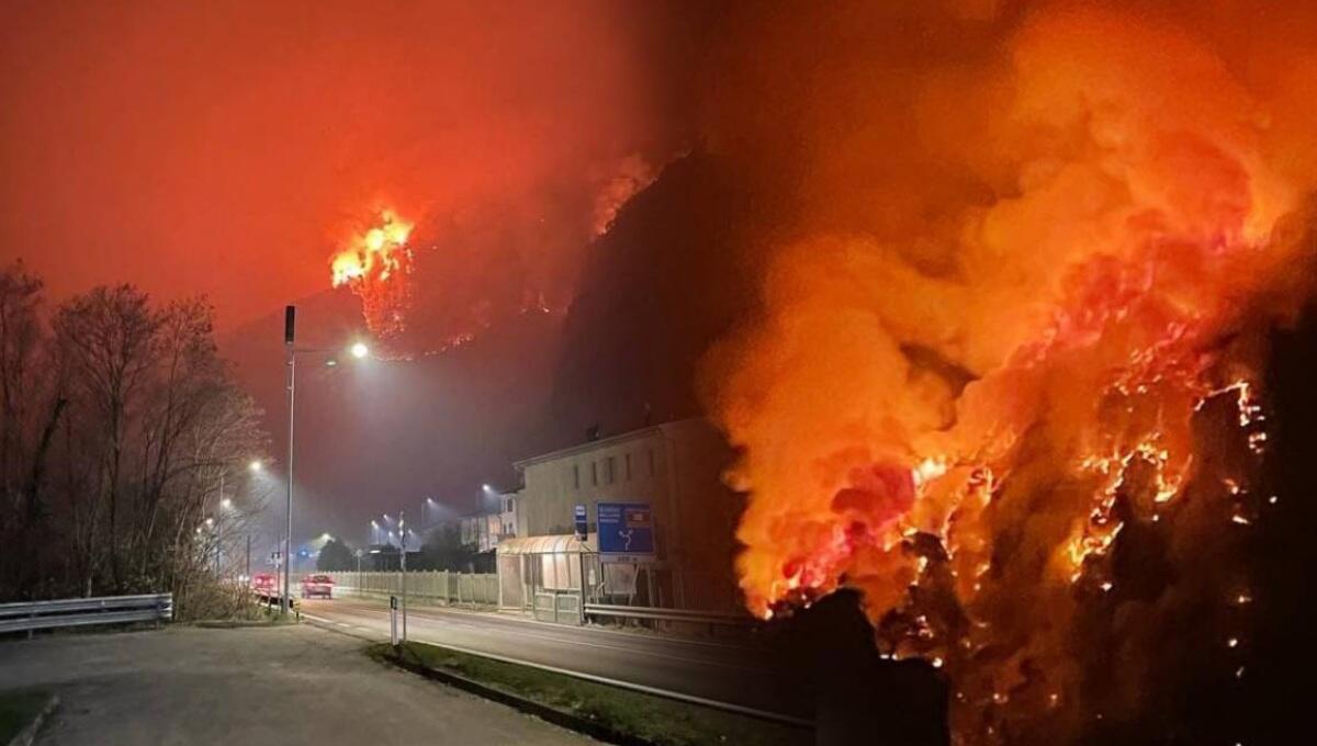 Incendio Longarone, inquinamento dell'aria: "valori rientrati nei limiti" - 