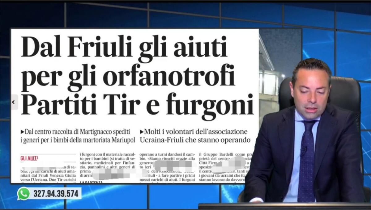 Ucraina, dal Nordest Tir e furgoni per aiuti agli orfanotrofi. Rassegna stampa 7 marzo 2022 - 
