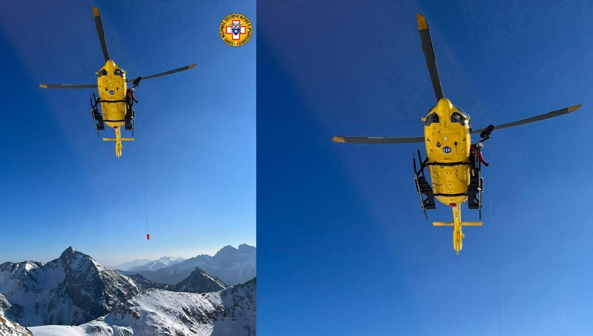 Scivola sulla neve ghiacciata per  200 metri: elitrasportato un udinese - 